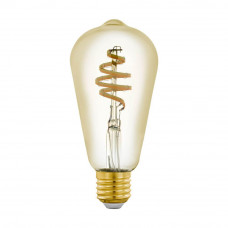 Лампа светодиодная филаментная диммируемая Eglo E27 5,5W 2200-6500K золотистая 12583