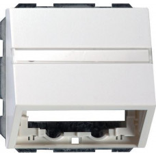 Лицевая панель Gira System 55 розетки информационной чисто-белый глянцевый 087003