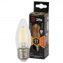 Лампа светодиодная филаментная ЭРА E27 11W 2700K прозрачная F-LED B35-11w-827-E27 Б0046986