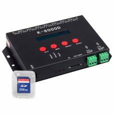 Контроллер-регулятор цвета RGB Arlight DMX DMX K-8000D (5V, SD-card, 8x512)