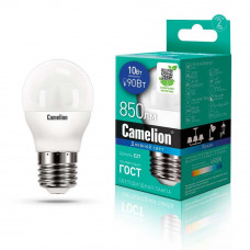 Лампа светодиодная Camelion E27 10W 6500K LED10-G45/865/E27 13570